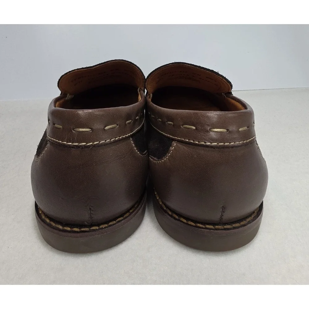 Tommy Bahama Mens Loafers 10 M‎ Brown Woven Suede Leather Slip Ons LIMITED USE